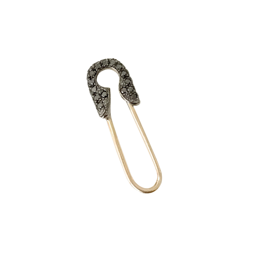 Gold JD Safety Pin Earring – marthaparker